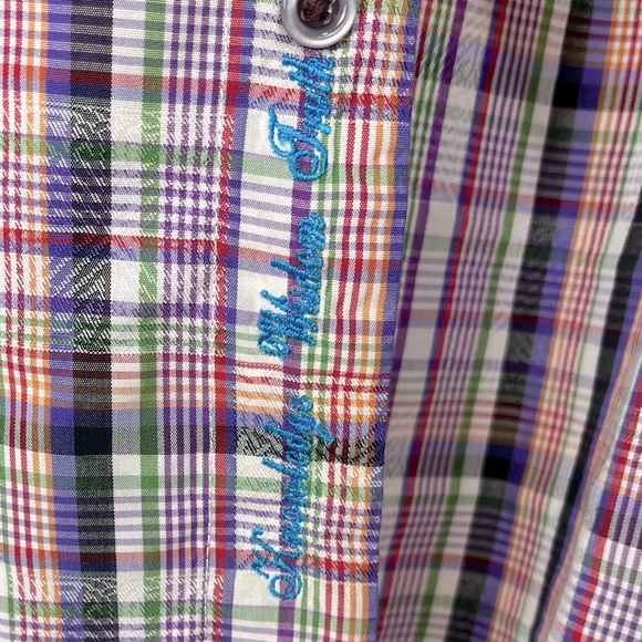 *Rare* Robert Graham Plaid Tailored Fit Button Down Shirt Size XL - Picture 3 of 16